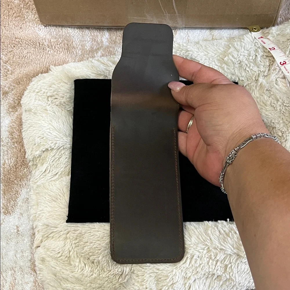 Sophisticated Dark Brown Pencil Case